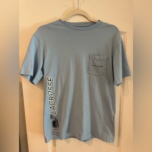 Vineyard Vines Light Blue Men's Lacrosse Tee